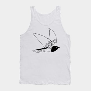 Bird Watching Funny Parrot Novelty Cartoon Hand Drawing Tank Top